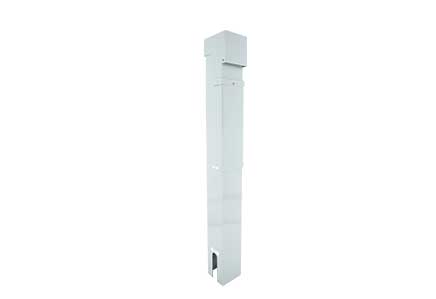 Photo of 2-gang hinge top direct bury pedestal with cover closed